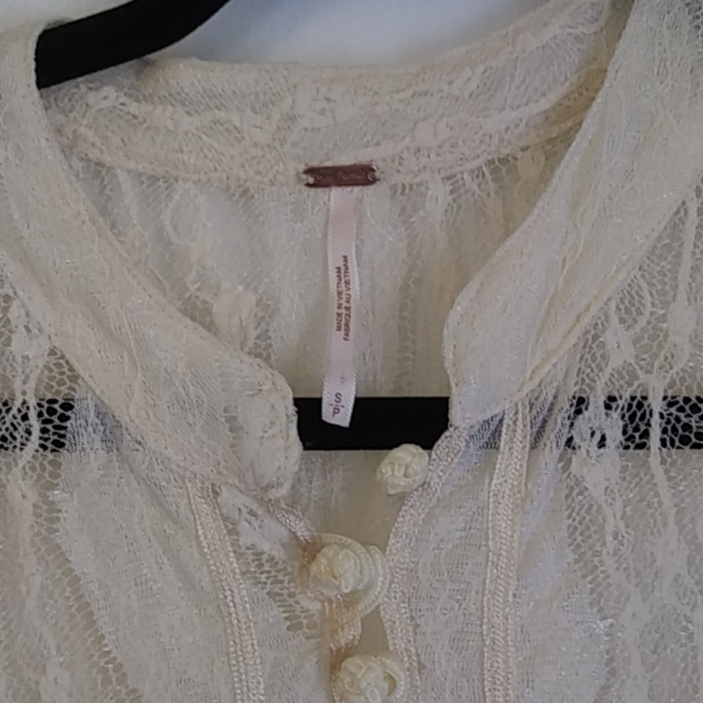 Free People Cream Lace Dress - Picture 4 of 4